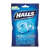 Halls Cough Suppressant Ice Blue Extra Strength Menthol Drops Full-Size Picture